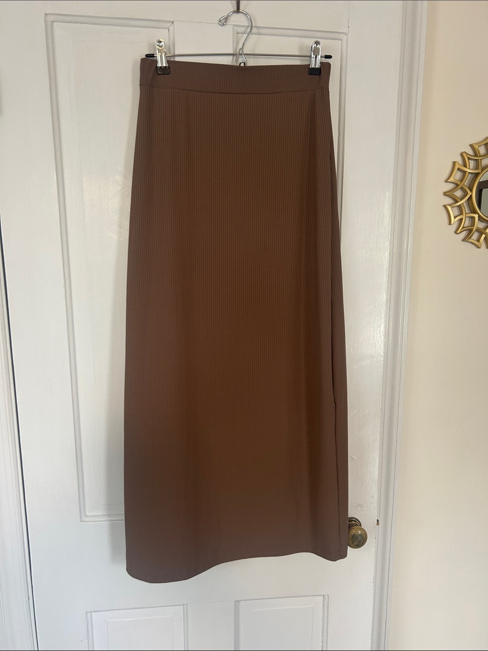 Dark Mauve Women's Knit Maxi Skirt